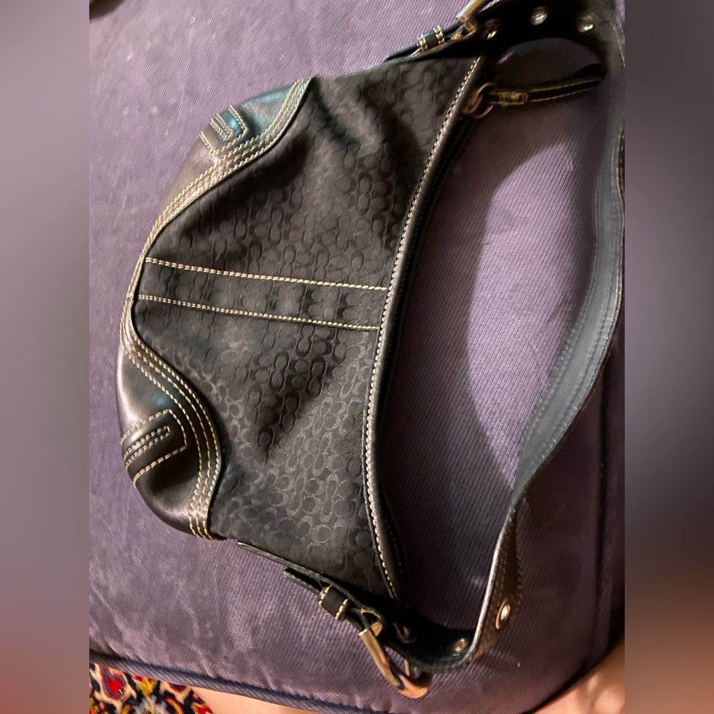 Coach Hobo Blavk & Grey